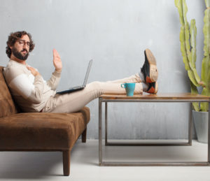 digital offline-Werbung negativ Ads adertisement no thanks man laptop architecture design